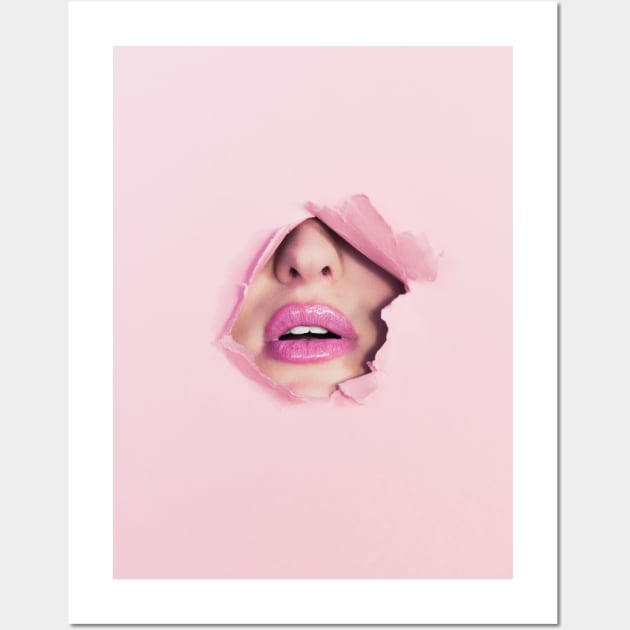 Sexy Lips Wall Art by Golden Eagle Design Studio